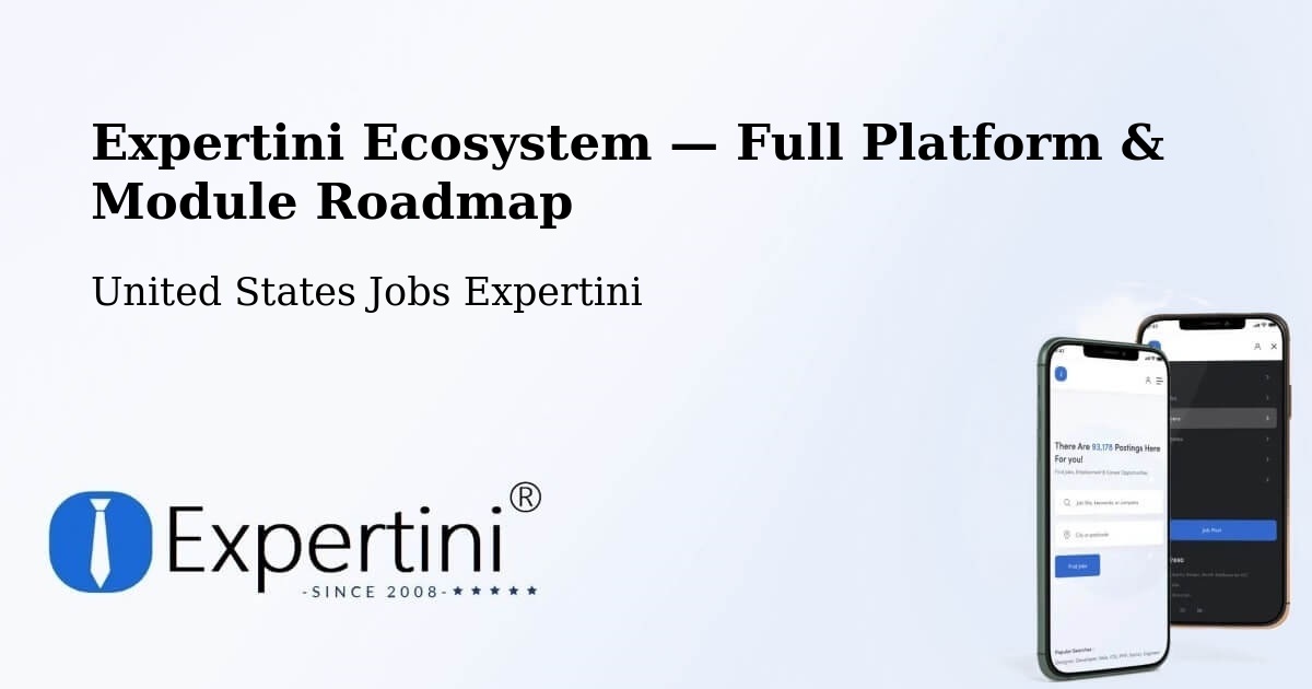 Expertini Ecosystem — Full Platform & Module Roadmap – Bastrop